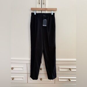 Pieces Black Trousers in with elastic waistband size 2XS